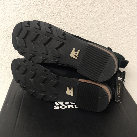 Sorel Women's Black Emelie Zip Waterproof Ankle Bootie, NL3502-010 - Picture 5 of 8